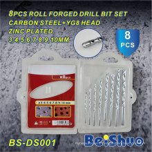 China Manufacturer High Quality 8PCS Roll Forged Drill Bit Set